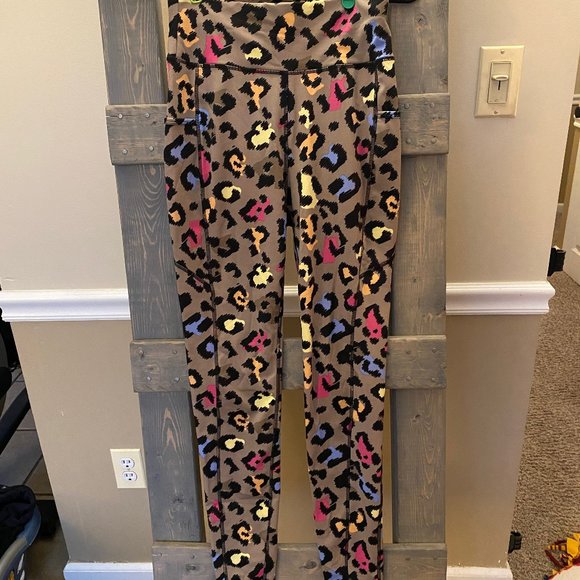 Colorful Cheetah Print Full Length Leggings - Picture 1 of 4